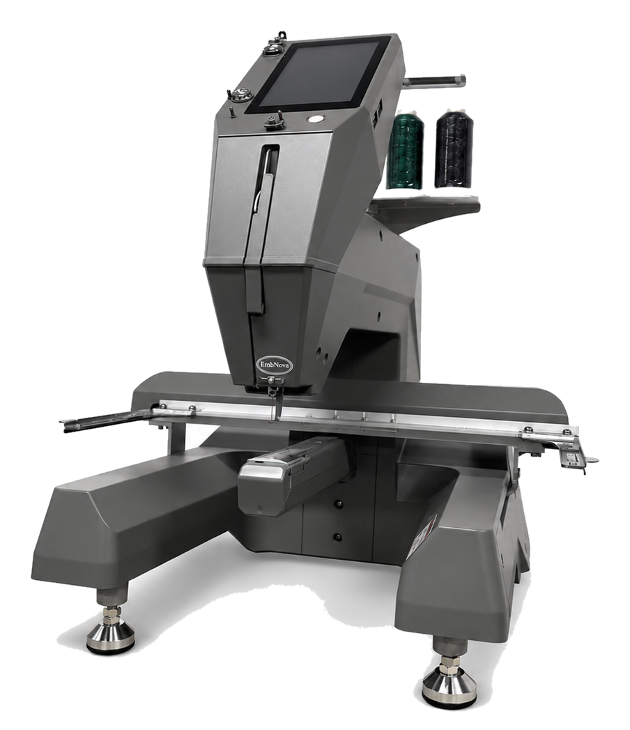 EmbNova S1 free-arm embroidery machine front view